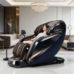 152cm Extra Long SL Guide Rail Automatic Body Scan Deep Fascia Massage Practical Full Body Relaxation Massage Chair