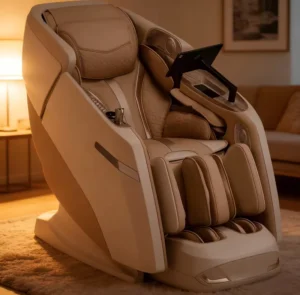 170° Reclining 4D Massage Chair with Dual Core 3 Level Heating Curve & 47 Airbags for Home Use