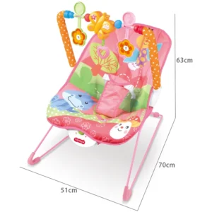 2 in 1 Baby Comfort with Vibrating Recliner for Newborns with Musical Rattle Rocking Chair Toys