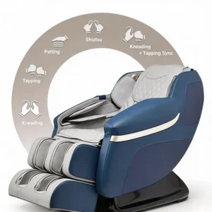 2D Custom Full Body Air Compression Zero Gravity Massage Chair with Intelligent Voice Control Hot Compress Heating for Home Use