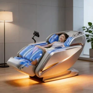 3D Foldable Zero Gravity Full Body Massage Chair with Heating Vibration & Bluetooth for Home Relaxation and Stress Relief