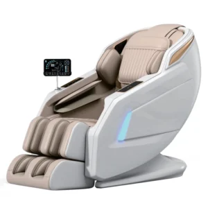 3D Full Body Zero Gravity Chair Massager with L Track Wireless Charging Shiatsu Kneading Heating Airbags Squeezing