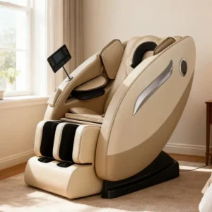 3D Luxury PU Leather Massage Chair Zero Gravity Full Body Airbags Foldable Portable Shiatsu Armchair Leisure