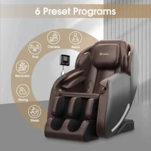 3D Massage Mechanism SL Track Waist Heating Foot Rollers Extendable Footrest Bluetooth 20 Cell Airbags
