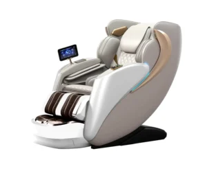 3D Zero Gravity Full Body Massage Chair with PU Leather Plug In Leisure Timing Control
