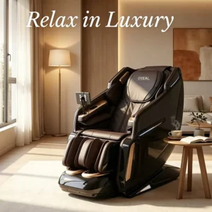 3D Zero Gravity Large Screen Manual Control Full Body Electric SL Track Massage Chair Bluetooth Luxury Design Timing