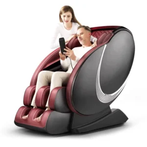 4D 3D Dual Mechanism Smart Massage Chair Zero Gravity Recliner Yoga Stretch Leg Relaxation Electric Automatic Body PU Leather