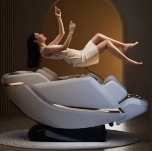 4D Back Massage Chair Full Body Stretch Air Pressure Calf Kneading Zero Gravity 7 Point Massage Chair Luxury