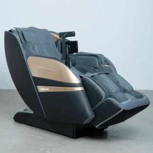 4D Deluxe Massage Chair with Soft Power Movement Big Touch Screen Stretch Features