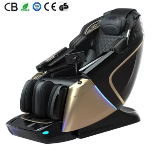 4D Dual Core Thai Stretch Zero Gravity Shiatsu Full Body Luxury Electric Modern Leather Massage Chair