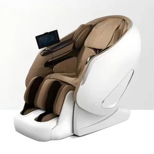 4D Ergonomic Dual Core SL Track Reclining Massage Chair Zero Gravity with Bluetooth Music Foot Roller Body Application