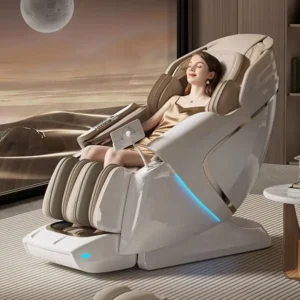 4D Full Body Airbags Zero Gravity Massage Chair with Portable Design Heat Function Bluetooth Eco Friendly Features