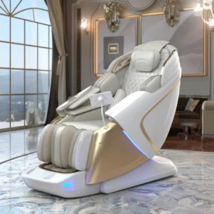 4D Full Body Office Zero Gravity Shiatsu Dual Core Massage Chair with Vibration Massage Modes