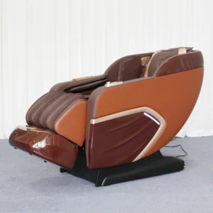 4D Full Body PU Leather Massage Chair Yoga Stretch Hot Compress Zero Gravity Bluetooth Intelligent Voice Control for Home