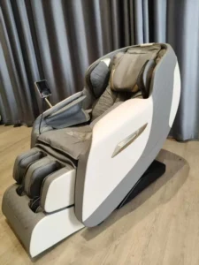 4D Full Body SL Track Zero Gravity Heated Shiatsu Airbag Wrap PU Leather Luxury Design Home Use Intelligent Dual Massage Chair