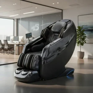 4D Intelligent Multi Zone Massage Chair Zero Gravity Curved Track Air Compression Foot Roller Leg Extension Bluetooth Home Use