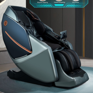 4D SL Shaped Rail Vibration Airbags Massage Chair for Sale
