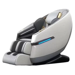 4D SL Track Zero Gravity Massage Chair Full Body Airbag Voice Control Bluetooth Heating Massager