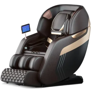 4D Zero Gravity Electric Heated Full Body Luxury Massage Chair Shiatsu SL Track with Foot Spa
