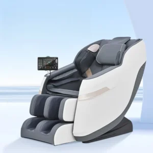 4D Zero Gravity Full Body Massage Chair SL Track Dual-Core Mechanical Hands Airbag Foot Roller LCD Touch Panel for Home Use