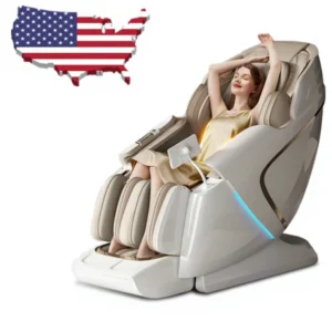 4D Zero Gravity Full Body Shiatsu Massage Chair Luxury Electric Airbags Intelligent Voice Control 4D