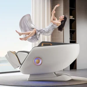 6D Full Body Massage Chair SL Track Zero Gravity Thai Stretch Leg Airbag Calf Roller Foot Roller Heating AI Voice Control