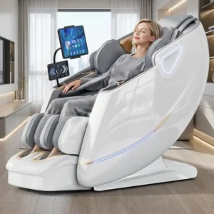 6D Jade Ultra Dual Core Massage Chair Deep Tissue Full Body SL Track Zero Gravity Airbag Foot Roller Heat Therapy Smart Recliner