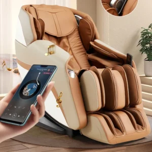 7 Inch Touch Screen SL Track Body Massage Chair with Electric Leg Extension