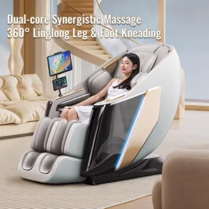 858A Luxury Zero Gravity Full Body Massage Chair Thai Stretching Calf Roller One Touch Elderly Mode