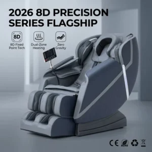 8D Multifunction Shiatsu Infrared Massage Chair Black Foldable Zero Gravity Bluetooth Body Message Massager Massage