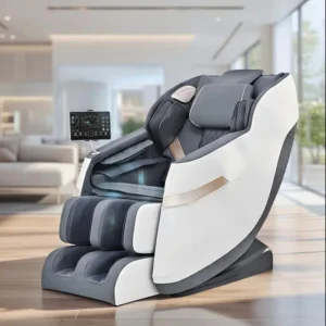 8D Smart Zero Gravity Bluetooth Massage Chair Multi Point Pressure Relief Full Body Relax Recliner Heating Music Office Use