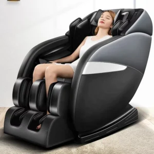 AI Controlled Full Body Zero Gravity Massage Recliner Chair Body Scan and Heat Features Made of Premium PU Leather
