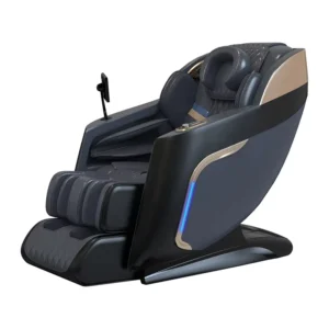 AI Intelligent Voice Controlled Luxury 2D 3D Full Body Heating Vibration Zero Gravity Airbag Knead Massage Chair PU Leather