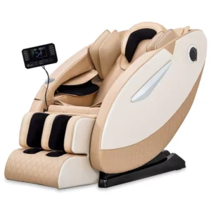 AI Smart Full Body Massager Vibrating Heating PU Leather zero Gravity Massage Recliner Chair with LCD Touch Screen