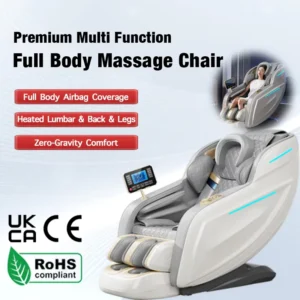 AI Voice Control Luxury Massage Chair Bluetooth HIFI Music Smart Full Body Massager for Health Care Gift