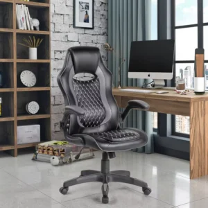 Adjustable Armrest High End PC Game Home Office E Sport Reclining Chair with Height Adjustment Foam Massage Features