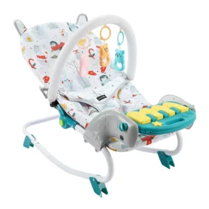 Adjustable Baby Coaxing Tool Automatic Soothing Foot Piano Rocking Chair Lazy Cradle Recliner for Living Room Dining Kitchen Use