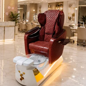 Adjustable Backrest Massage Electric Pedicure Chair High End Spa Massage Pedicure Chair with Wider Comfortable Seat