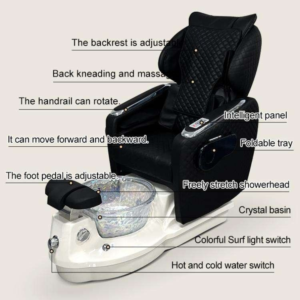 Adjustable Chair Salon Foot SPA Pedicure Salon Furniture Nail Lash