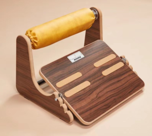 Adjustable Ergonomic Under Desk Foot Rest Solid Wood Foot Stool