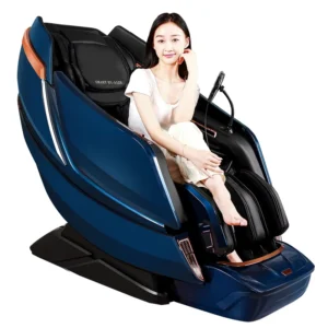 Adjustable Home Recliner PU Leather Air Pressure Massage Chair 4D SL Track Zero Gravity Massage Foot Chair