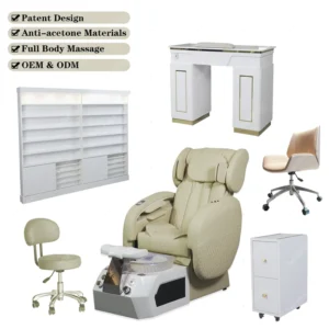 Advanced Pipeless Technology Magnetic Jet Motor Quiet Operation Luxury Spa Pedicure Chair