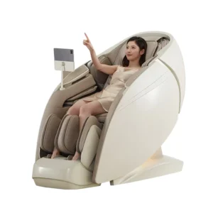 Advanced Style Luxury 2 Way Collaboration Dual Massage Core Zero Gravity 4D Full Body Massage Chair with Ai Intelligent Voice