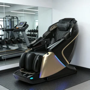 Ai Voice Control Portable PU Leather Electric 4D Full Body Zero Gravity Air Pressure Massage Chair Foot SPA