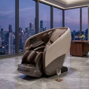 Airbag Compression Full Body Massage Chair for Space Saving AI Voice Control SL Track Small Apartment Office Home