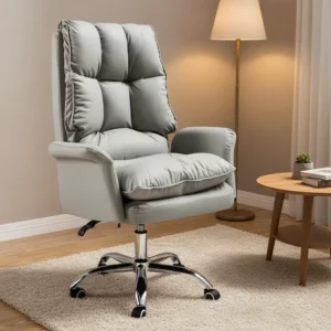 Aluminum Alloy Swivel Reclining Massage Chair with Adjustable Height for E Sports Gaming and Home Office Use