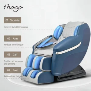 Automatic 3D Mechanism Massage Chair 8 Auto Modes 2 Stage Zero Gravity Foot & Calf Airbags Heating Smart Multi User Settings
