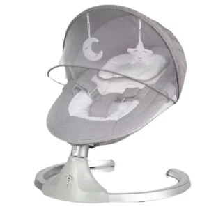 Baby Rocking Chair & Electric Cradle with Recliner and Newborn Rocking Bed Metal Frame Comfort Chair