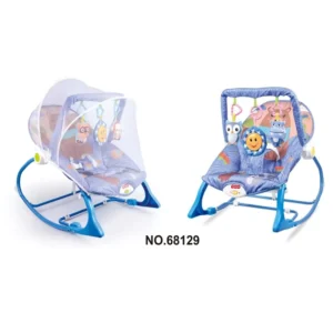Baby Toys Multiple Themes Support Customized Baby Soothing Baby Sleeping Electric Vibrating Seat Rocker Chair with Mosquito Net