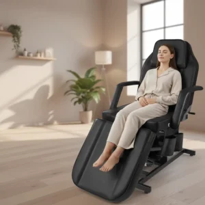 Beauty Bed Modern Design Adjustable Height Massage Bed Spa Salon Equipment Design Facial Beauty Chair Side Strap Storage Bag
